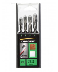 3-punts Houtboren set (8 stuks)