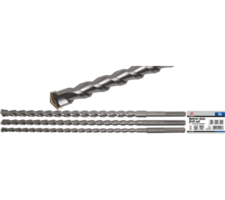 SDS MAX boren set 3-delig SDS MAX boren set 3-delig
